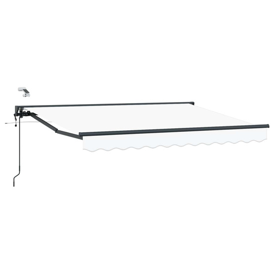 Auvent rétractable électrique blanc 3,5 x 2 m