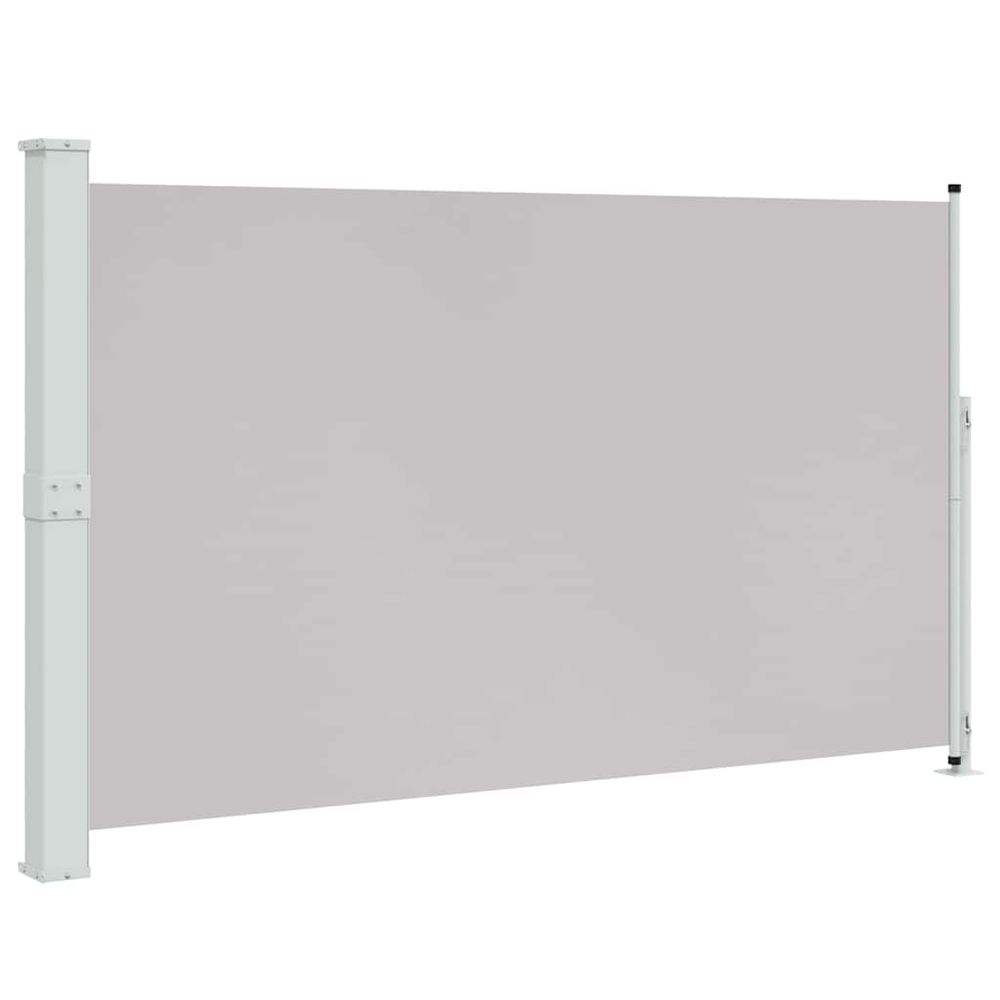 Auvent latéral rétractable de patio 180x314 cm gris