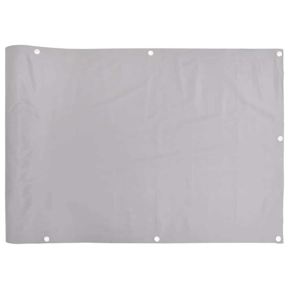 Écran d'intimité de balcon gris 500x120 cm pvc
