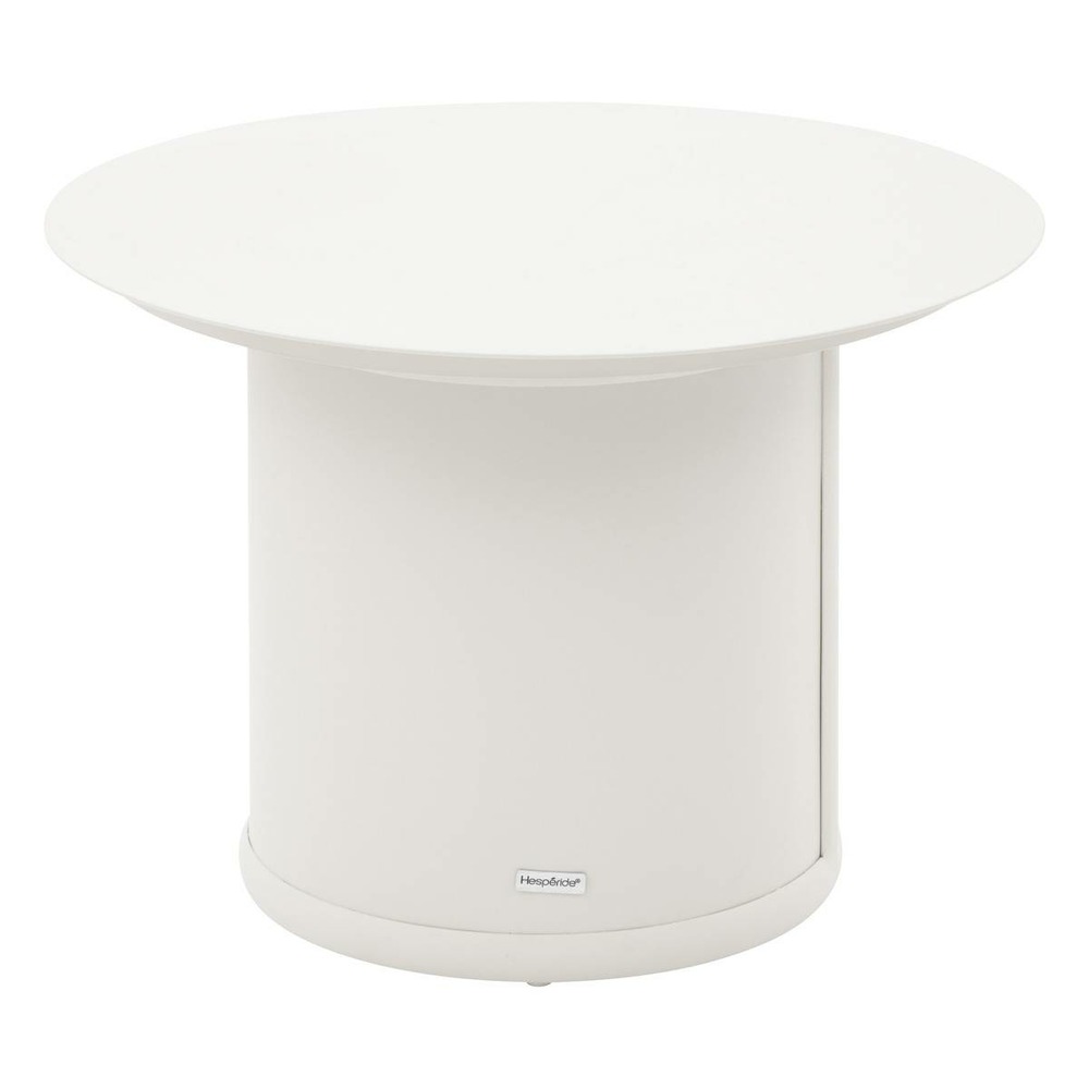 Table basse de jardin ronde olimio avoine 68 x 50cm en aluminium