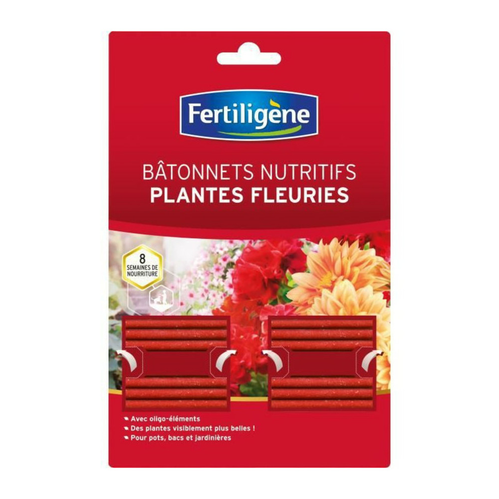 Fertiligene batonnets nutritifs plantes fleuries - 40 batonnets