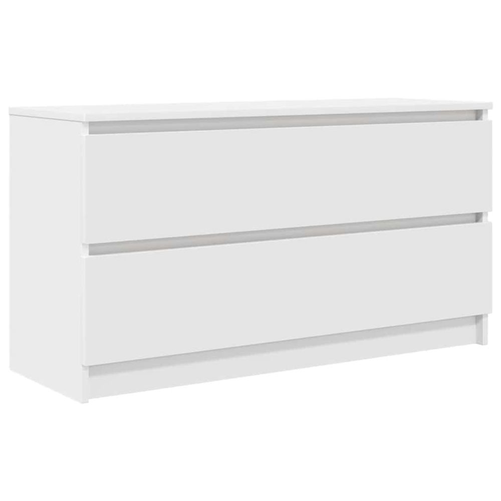 Meuble tv blanc 100x35x54 cm bois d'ingénierie