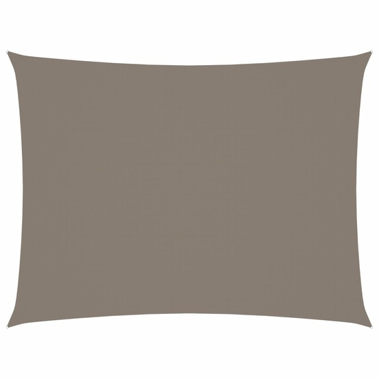 Voile d'ombrage parasol tissu oxford rectangulaire 2 x 3 m taupe