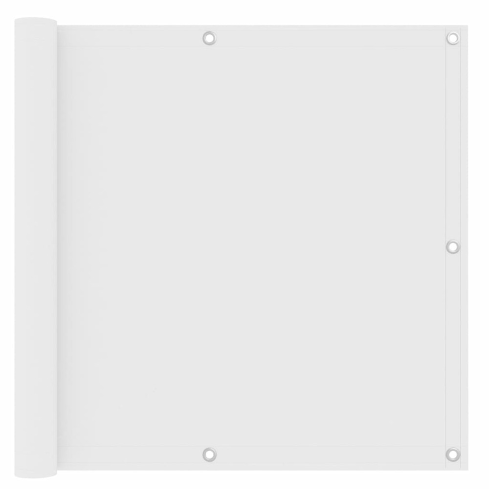 Écran de balcon 90 x 300 cm tissu oxford blanc