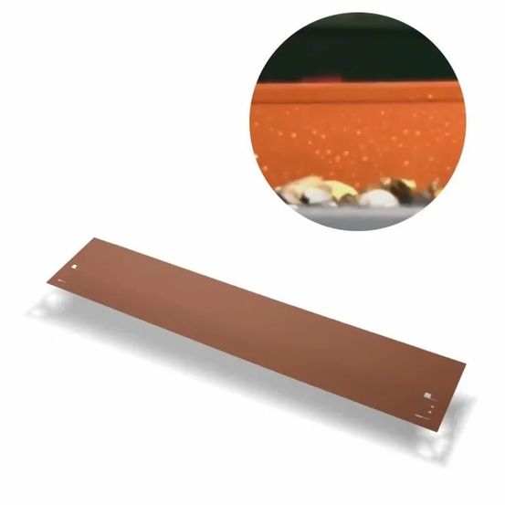 Bordure de jardin en métal 13,5cm x 120cm brun | bordure jardin | bordures de jardin