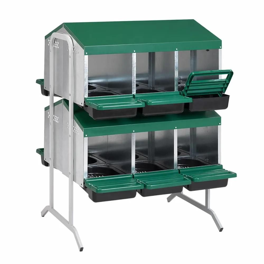 Pondoir poule pro vertical galvanisé 12 nids