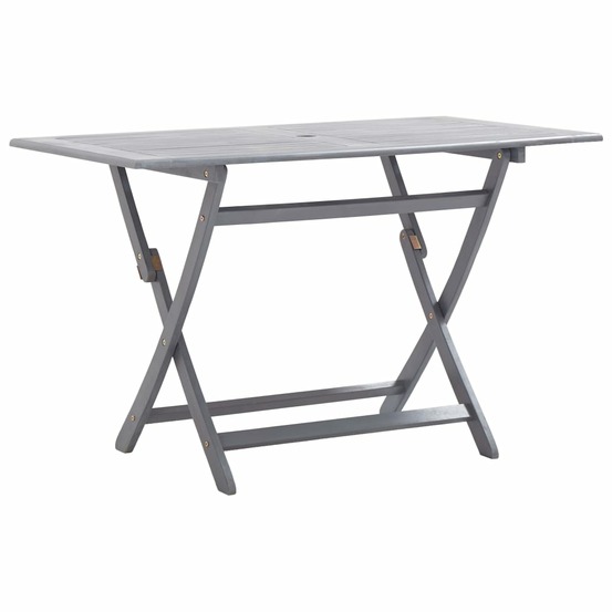Ensemble à manger de jardin 7 pcs bois d'acacia massif gris