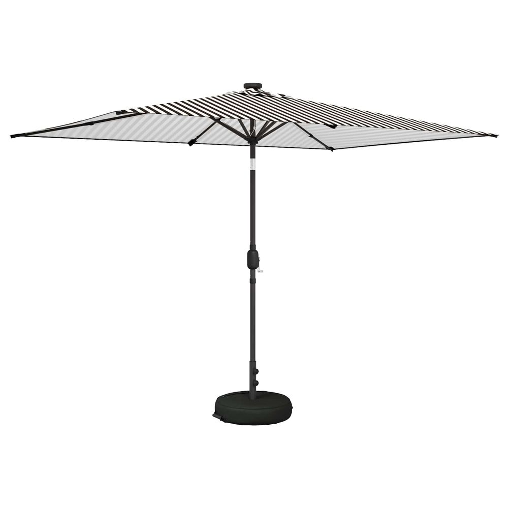 Parasol de jardin avec lumières led et base 200 x 300 cm