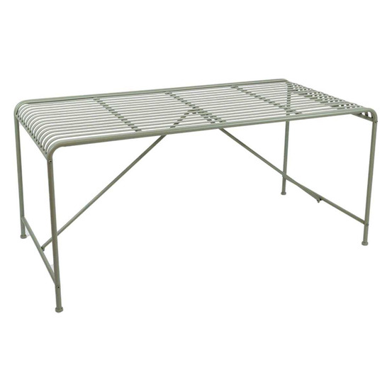 Table de repas extérieure en fer verdant voyage