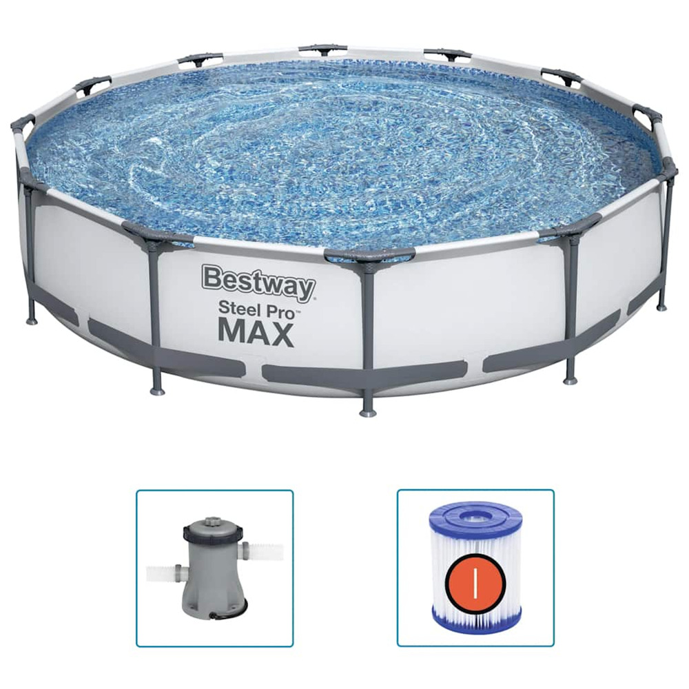 Ensemble de piscine steel pro max 366x76 cm