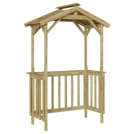 Abri pour barbecue 133,5 x 63 x 200 cm pinède imprégnée
