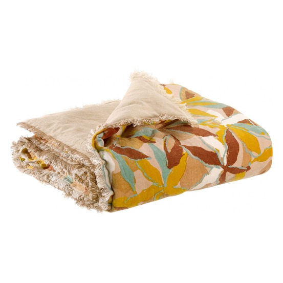 Edredon imprimé alina dragee 85 x 200 cm