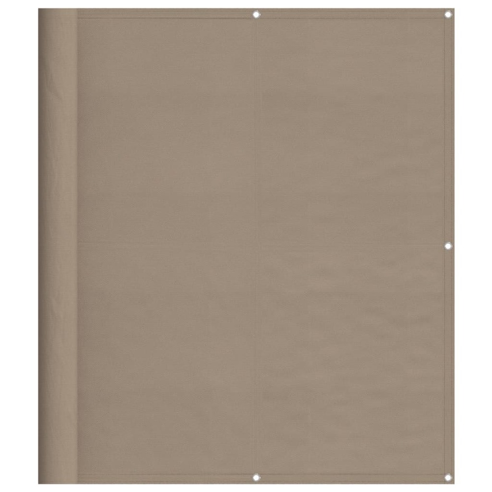 Écran de balcon taupe 120x1000 cm 100% polyester oxford