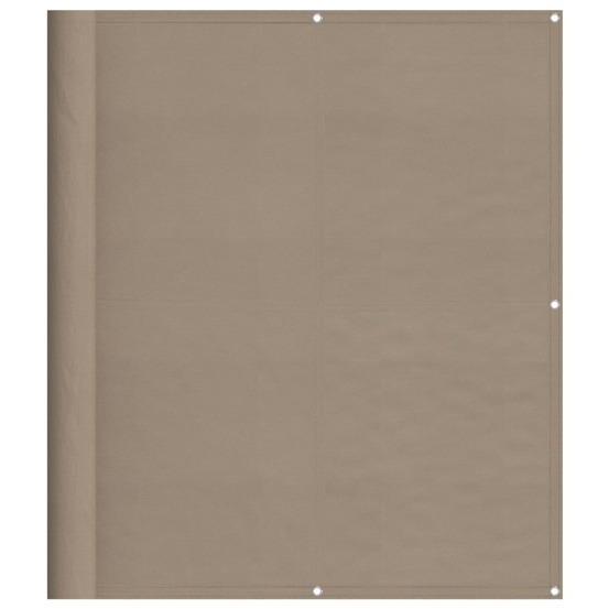 Écran de balcon taupe 120x1000 cm 100% polyester oxford