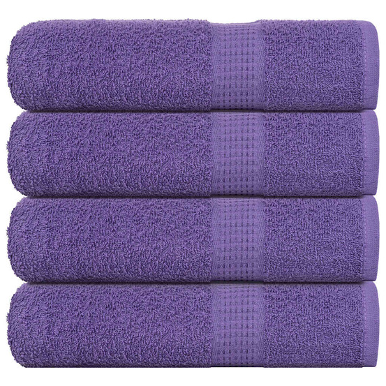 Essuie-mains 4 pcs frogn violet 50x100 cm 100% coton
