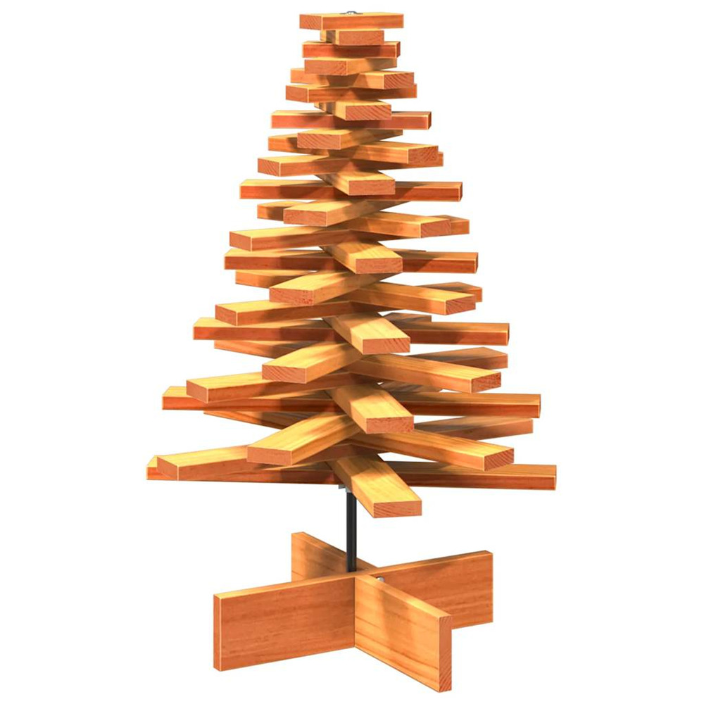 Arbre de noël en bois pour décoration 80 cm bois de pin massif