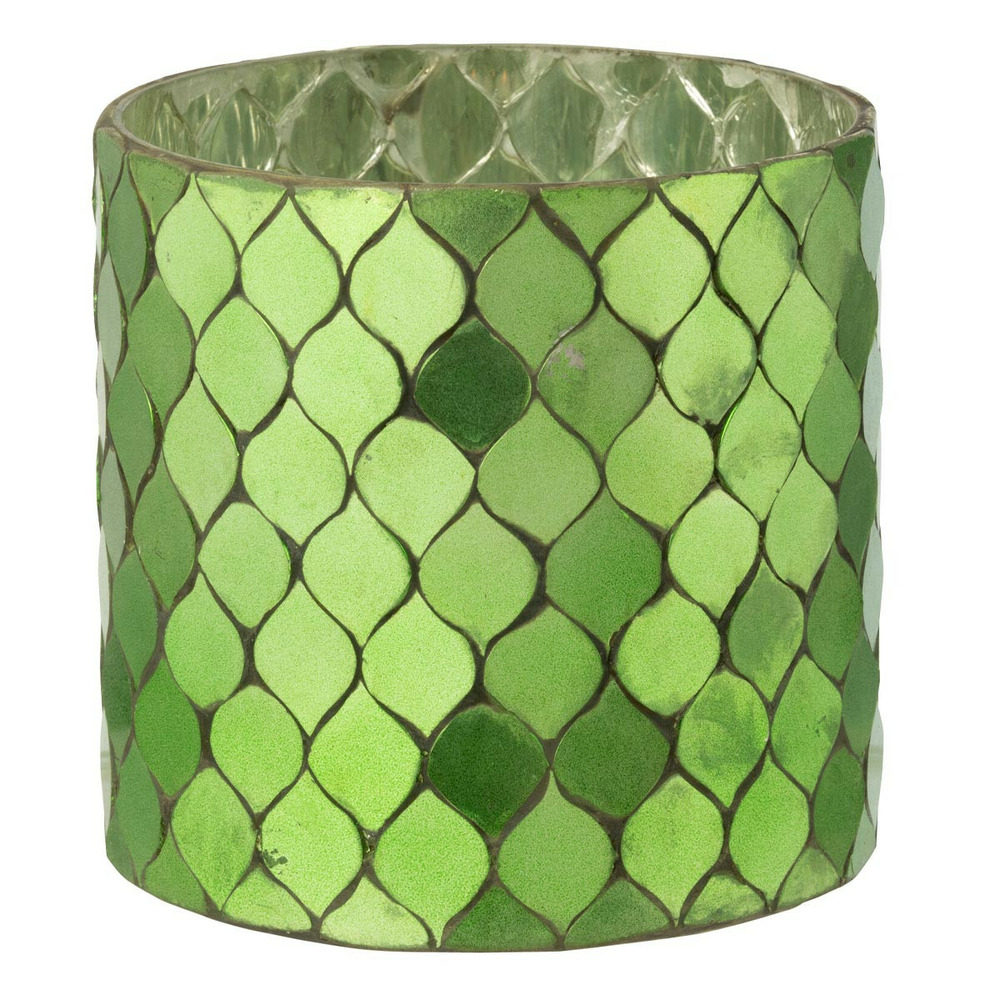 Photophore mosaïque en verre 