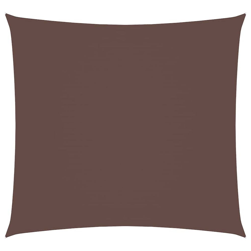 Voile de parasol tissu oxford carré 3x3 m marron