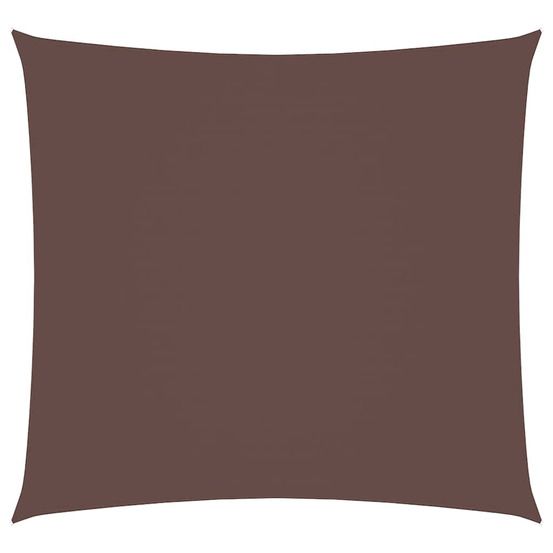Voile de parasol tissu oxford carré 3x3 m marron