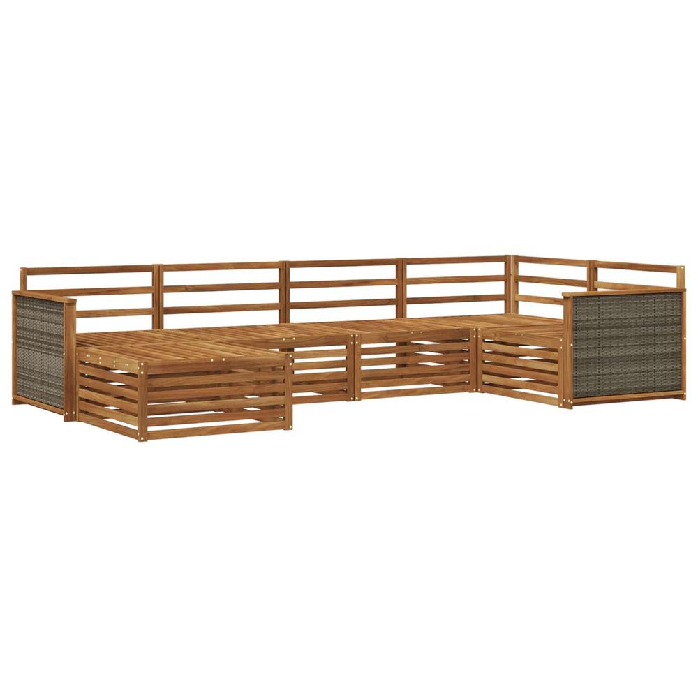 Ensemble de canapés d'extérieur 6 pc naturel