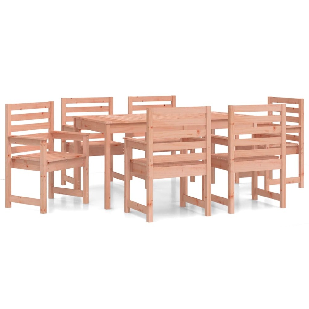 Ensemble à manger de jardin 7 pcs bois massif douglas