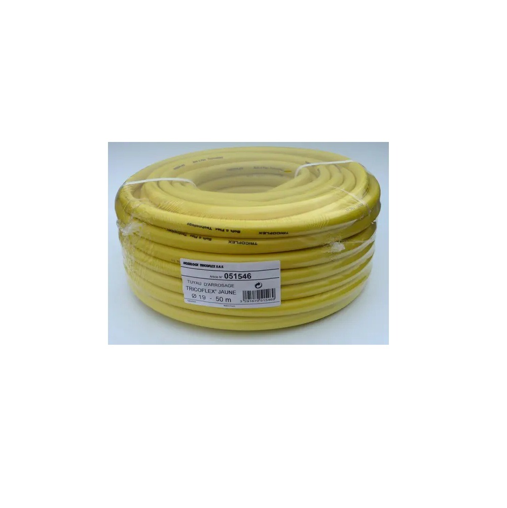 Tuyau d'arrosage souple multicouche d19 mm x50m jaune - 051546
