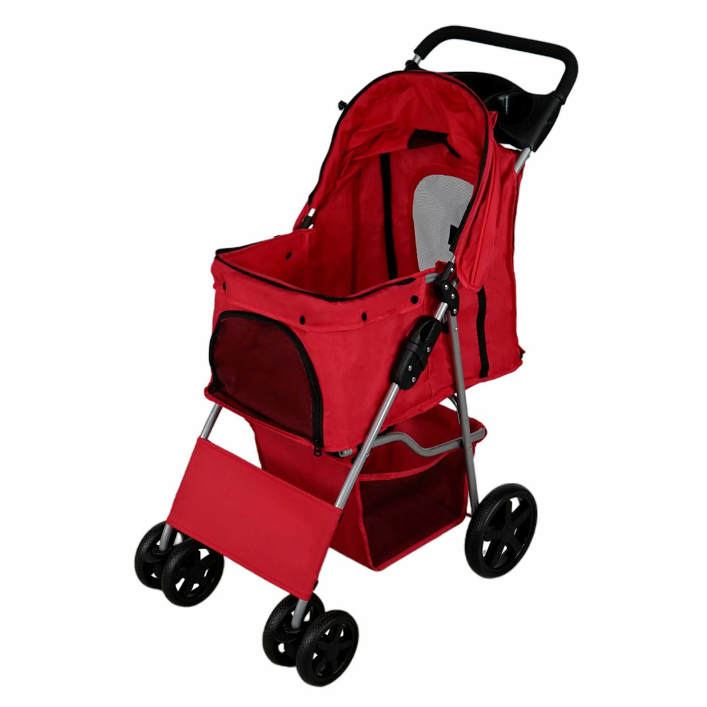 Poussette pour animal de compagnie – rouge