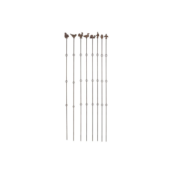 Supports à plantes verticaux (lot de 8) hauteur 175 cm