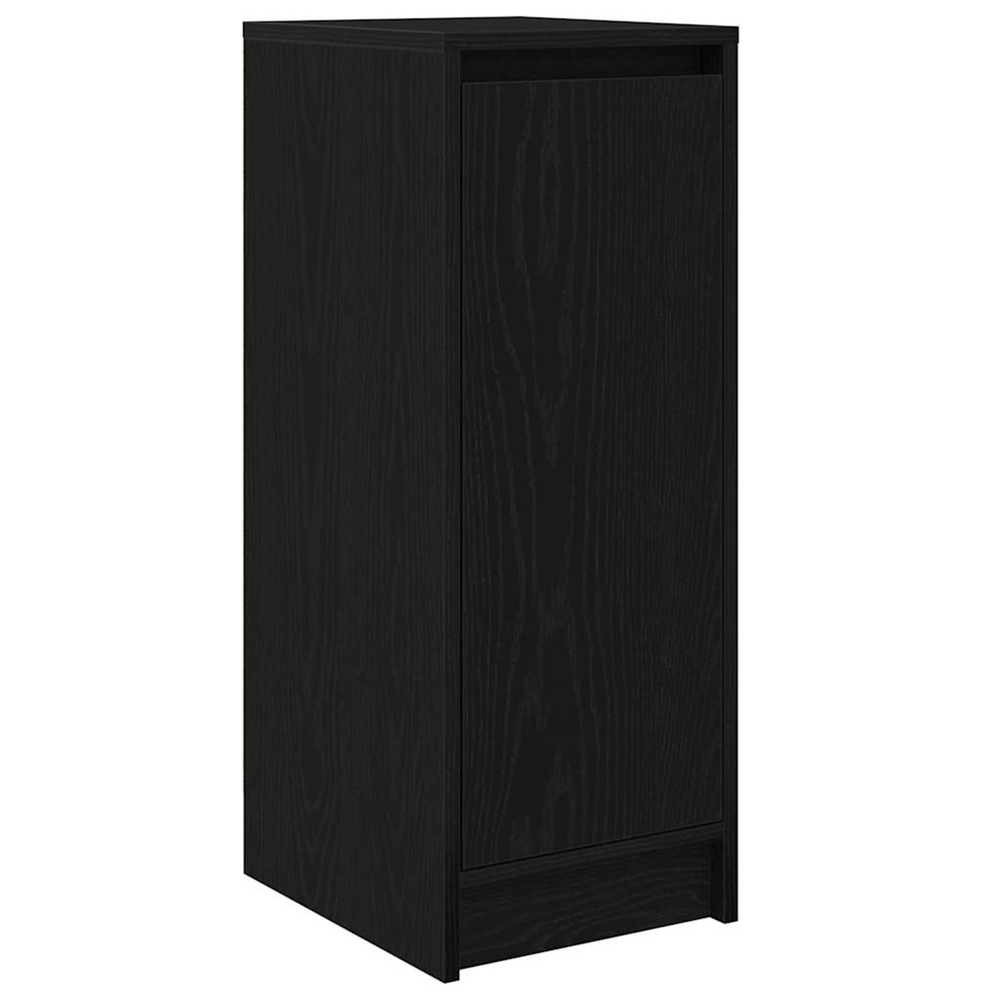 Armoire à chaussures chêne noir 29,5x34x76 cm bois d'ingénierie