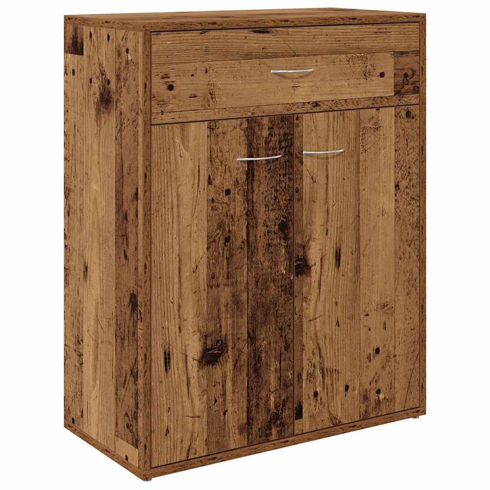 Buffet vieux bois 60x30x75 cm bois d'ingénierie