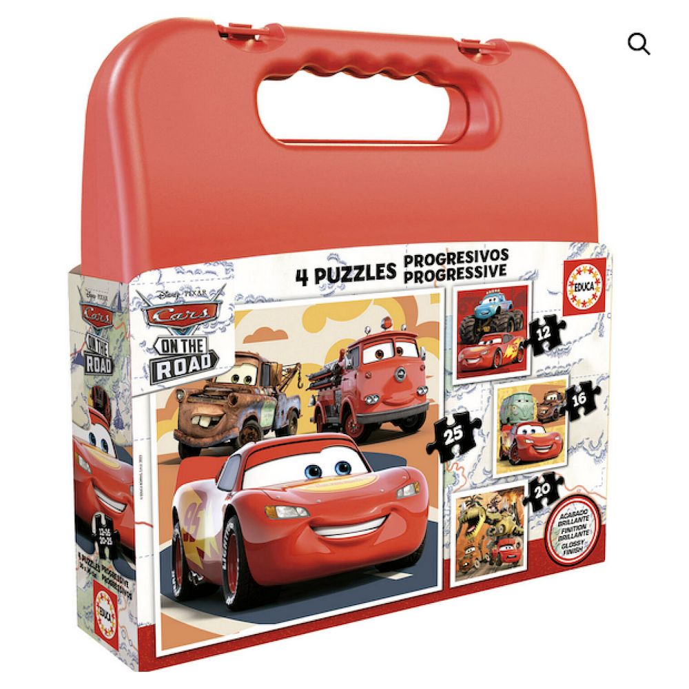 4 puzzles progressifs cars on the road