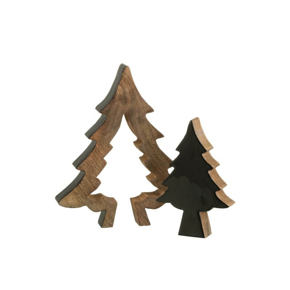 Sapin puzzle en bois noir 30x26x3,5cm h3. 5