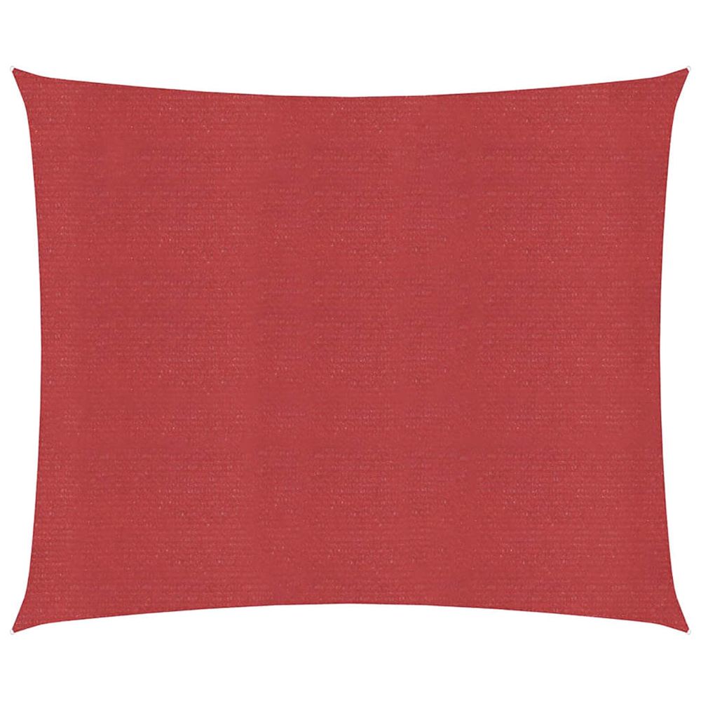 Voile d'ombrage 160 g/m² rouge 6x6 m pehd