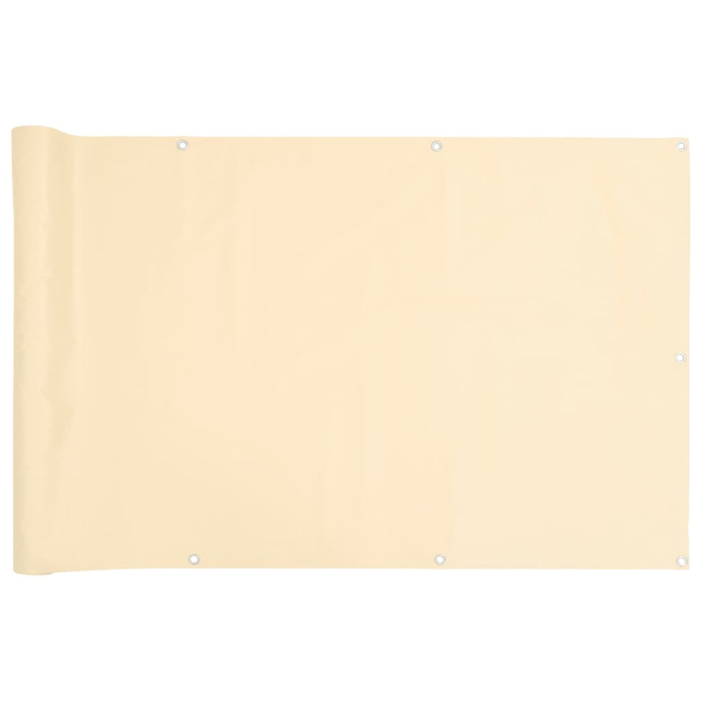 Écran d'intimité de balcon crème 700x120 cm pvc