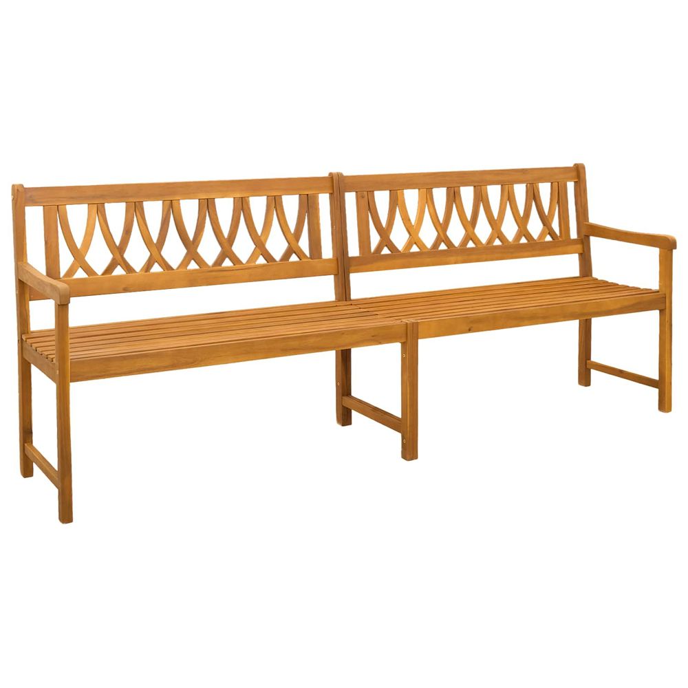 Banc extérieur 2 -places 220 x 56 x 90 cm bois d'acacia massif