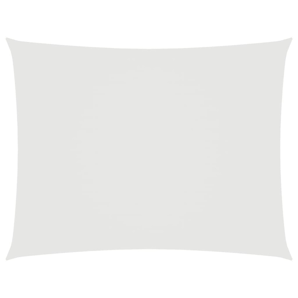 Voile de parasol tissu oxford rectangulaire 6x7 m blanc