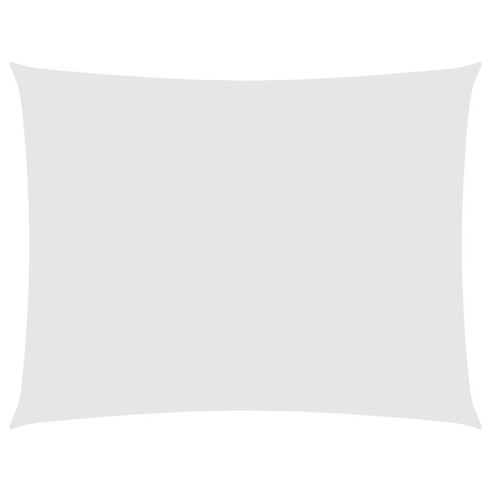Voile de parasol tissu oxford rectangulaire 6x7 m blanc