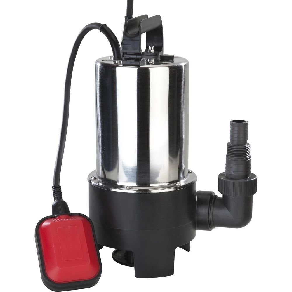 Pompe submersible pour eaux usées, 550 watts, acier inoxydable