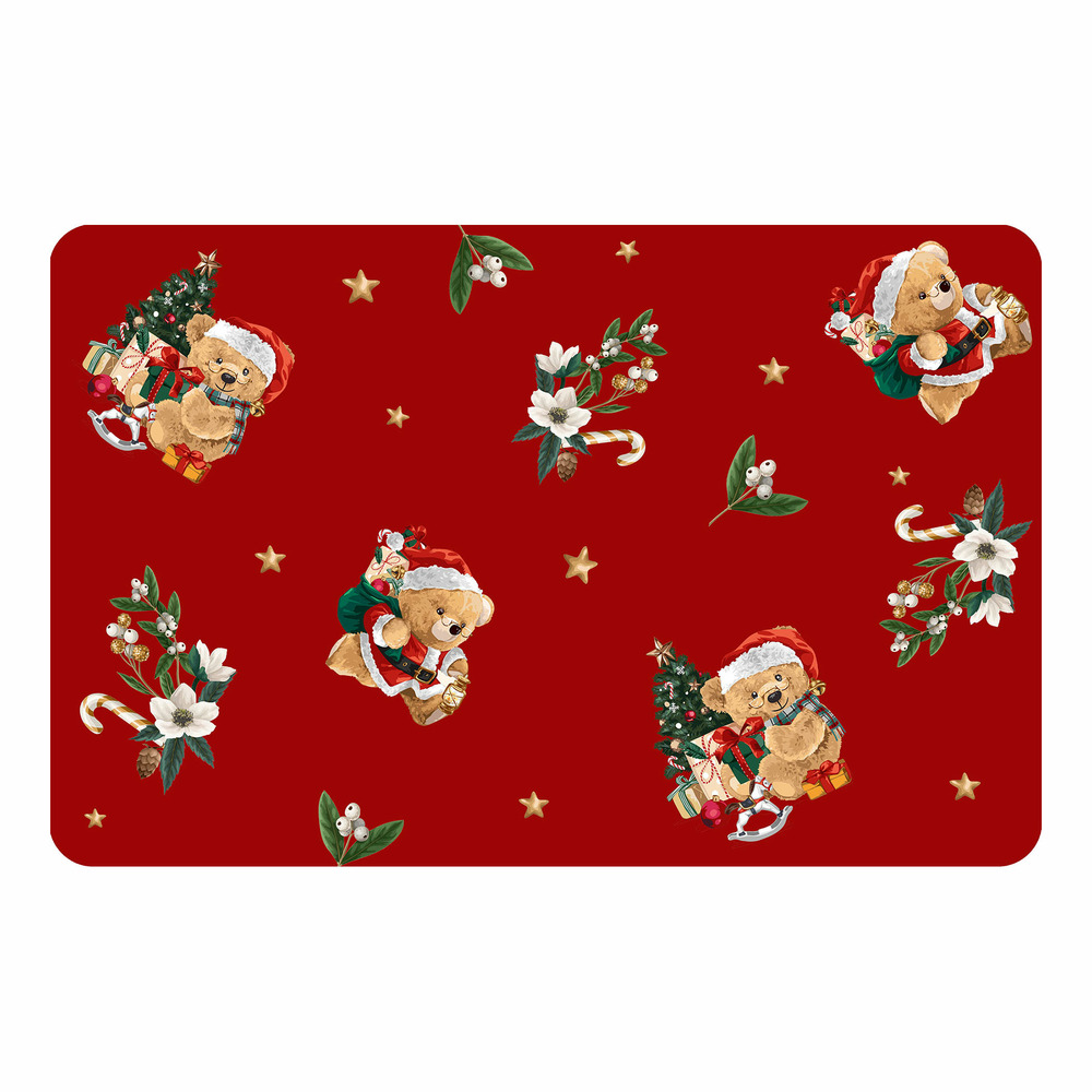 Set de table opaque petits oursons de noel