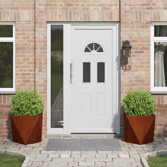 Jardinière 2 pcs rouillé 50 x 50 x 50 cm