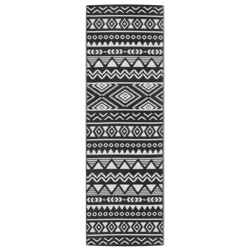 Tapis d'extérieur arakil noir 80x250 cm pp
