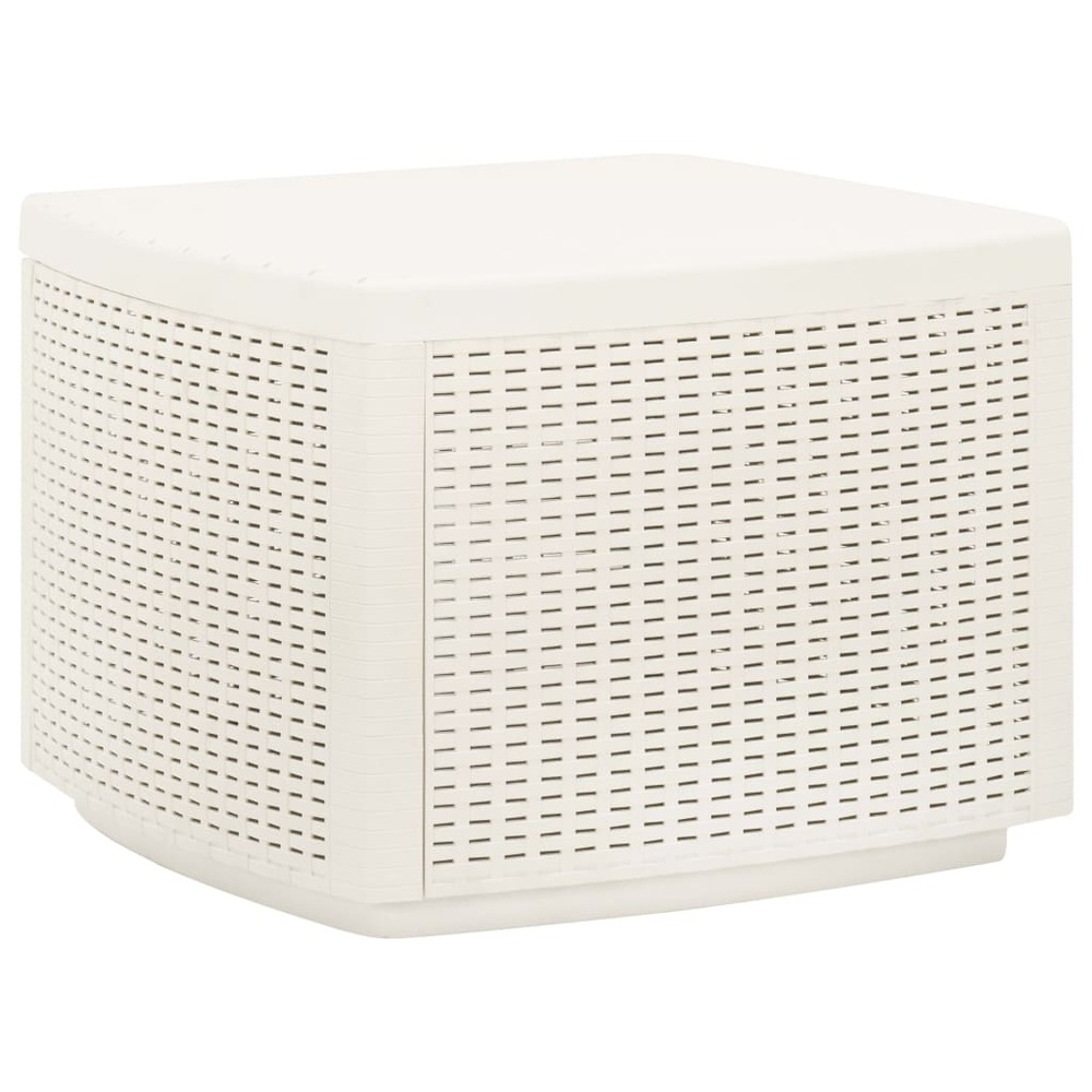 Table de jardin blanc 53x53x40 cm plastique