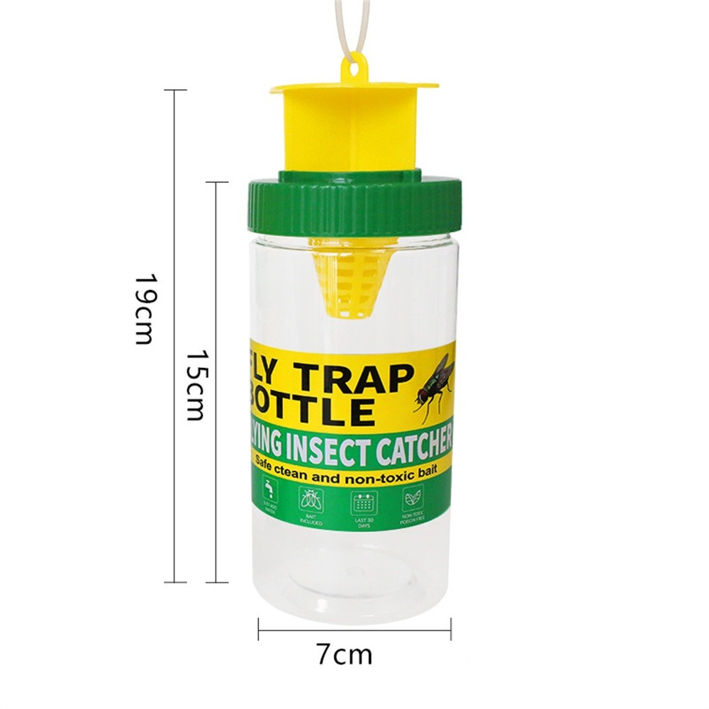 Piège à mouches - professionnel -, translucide/jaune - grand
