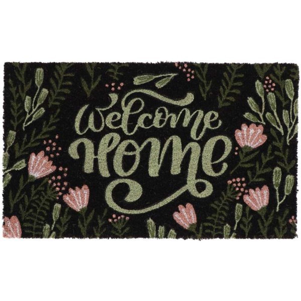 Paillasson en fibres de coco welcome home