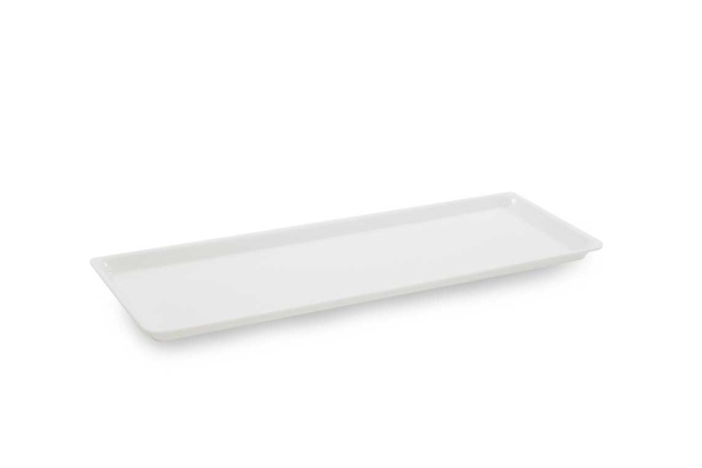 Plat en plexiglas grande surface blanc 580x205x17mm - matériel chr pro