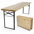 Table de brasserie en bois pliante 218 cm