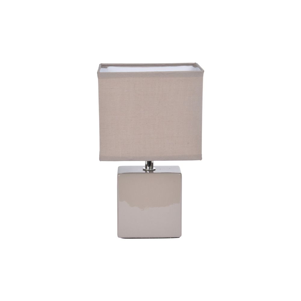 Lampe pied carre mat
