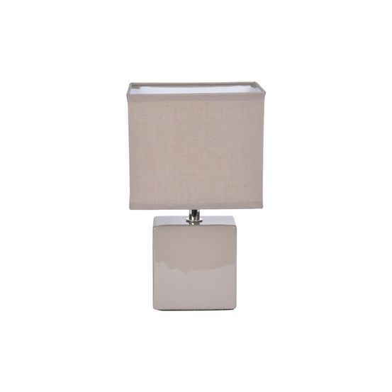 Lampe pied carre mat