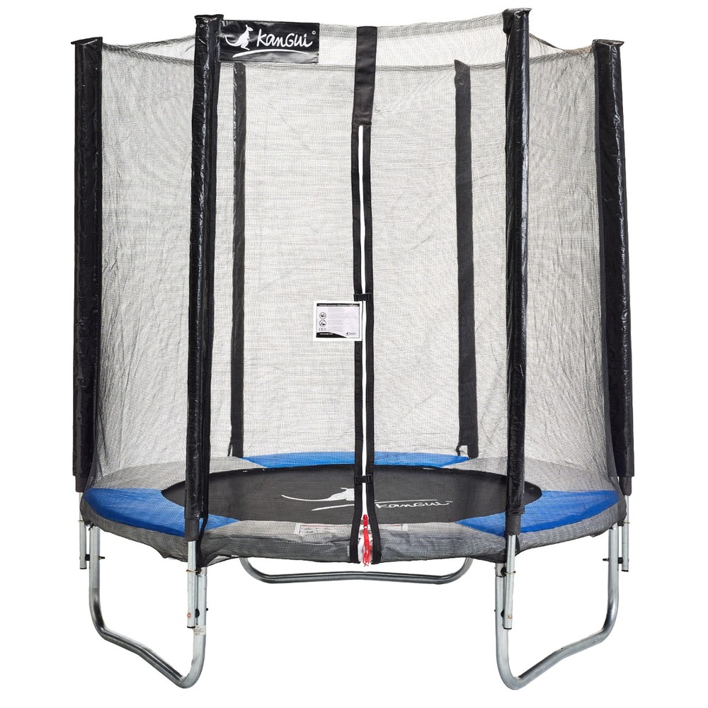 Kangui - trampoline rond ø180cm avec filet de sécurité - ralli 180