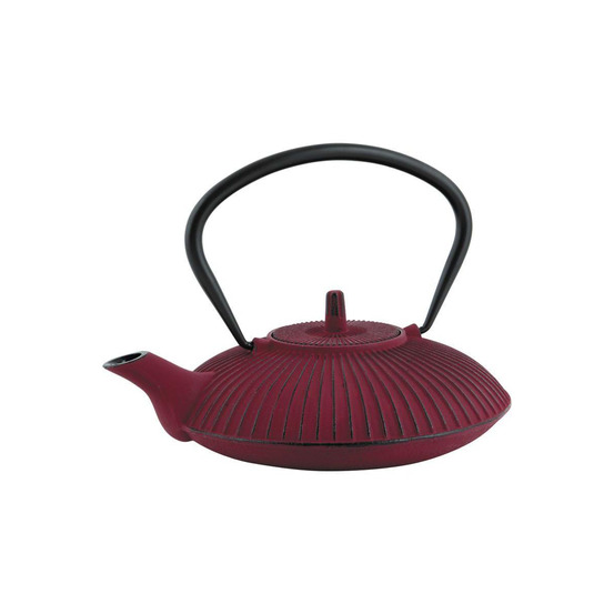 Théière 0.8l en fonte rouge